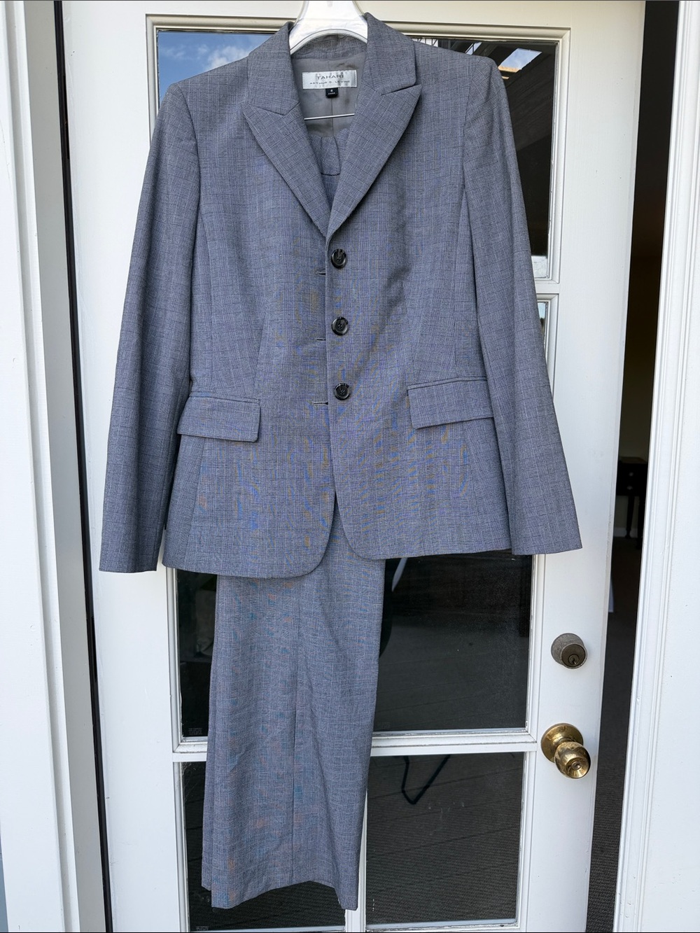 Women's Gray Trouser Suit (pants and jacket) by Tahari NWT